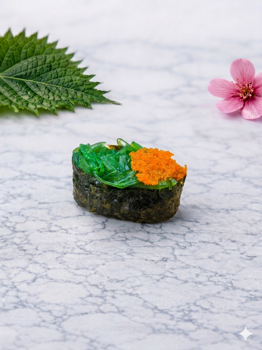 ซูชิยำสาหร่ายไข่กุ้ง